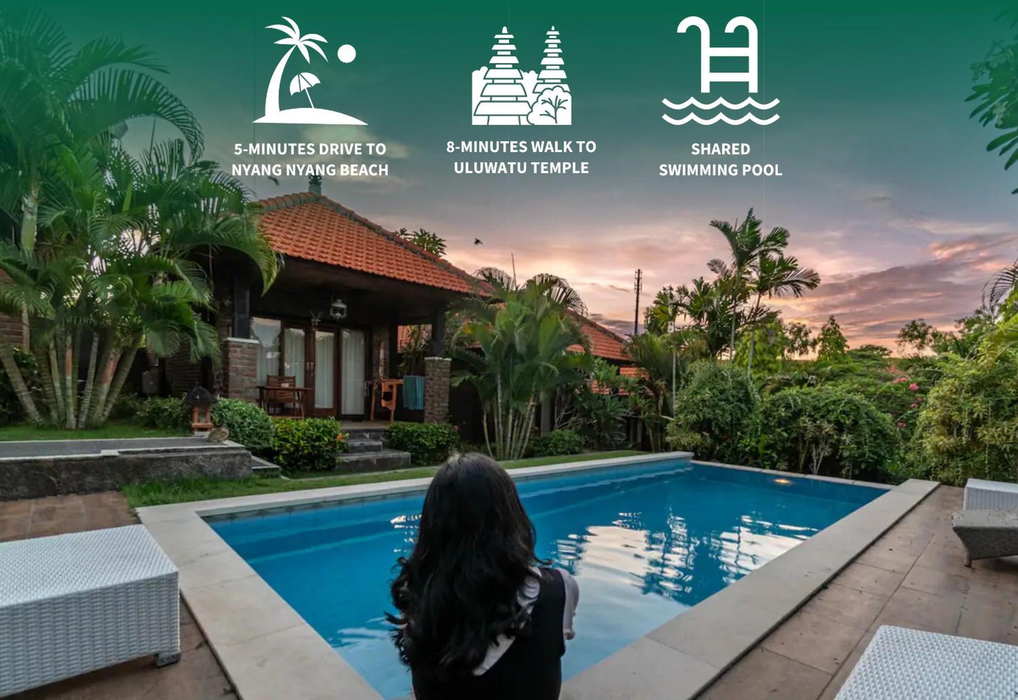 Apartamento Kubu Nyang Nyang Uluwatu By Bukit Vista Exterior foto